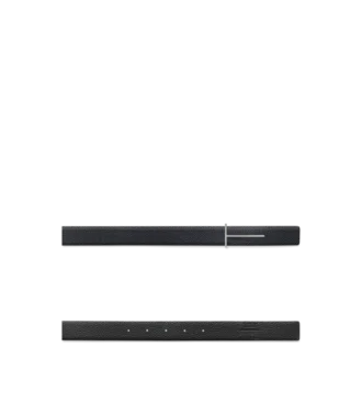 Ceinture réversible slim en cuir grainé