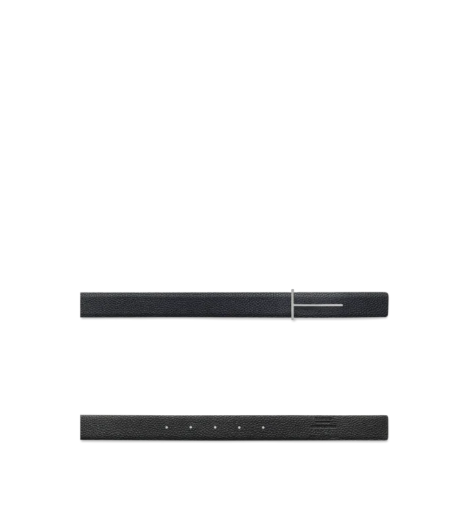 Ceinture réversible slim en cuir grainé