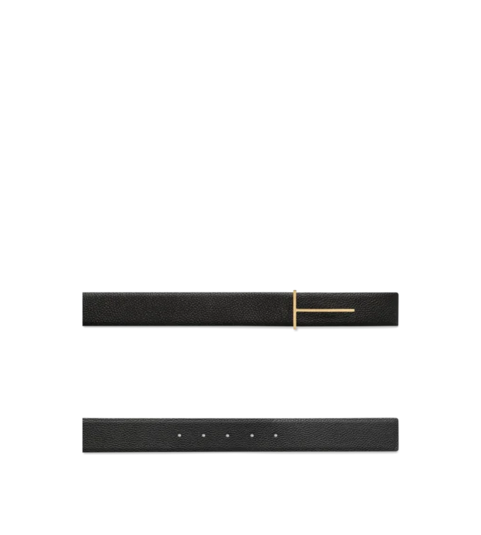 Ceinture réversible slim en cuir grainé