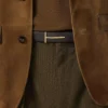 Ceinture réversible slim en cuir grainé