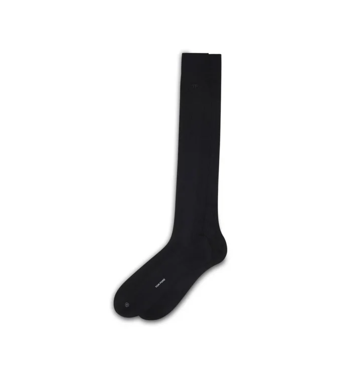 Chaussettes en coton à chevrons