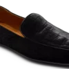 Chaussons en velours croco estampé Chaussons en velours croco estampé