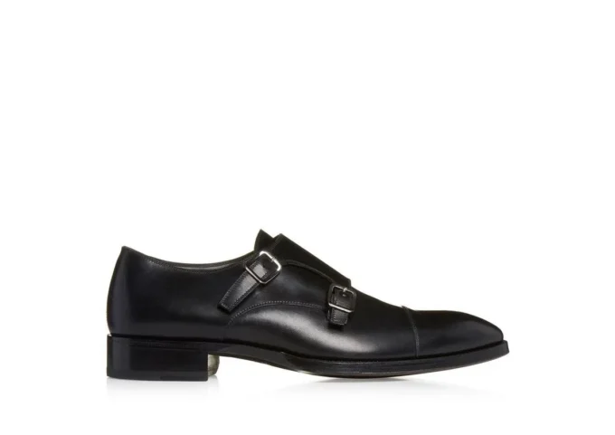 Chaussures à bride Elkan en cuir bruni