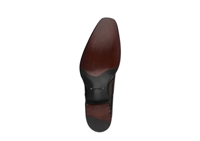 Chaussures à bride Elkan en cuir bruni