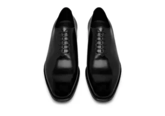 Chaussures à lacets Claydon en cuir bruni