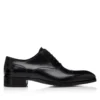 Chaussures à lacets Elkan en cuir lisse à bout rapporté