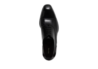 Chaussures à lacets Elkan en cuir lisse à bout rapporté