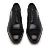 Chaussures à lacets Elkan en cuir lisse à bout rapporté