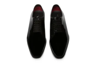 Chaussures à lacets Elkan en cuir verni