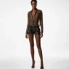 Chemise avec détails plissés