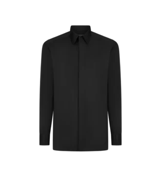 Chemise classique en coton et soie