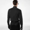 Chemise classique en coton et soie