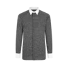 Chemise classique en coton à imprimé diamant
