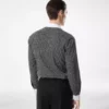 Chemise classique en coton à imprimé diamant