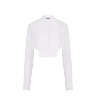 Chemise courte en voile de coton