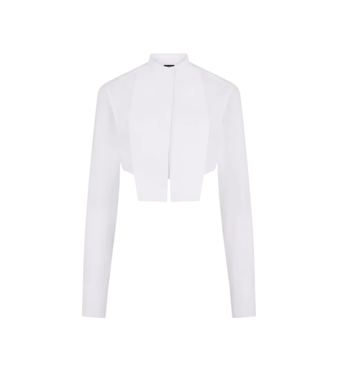 Chemise courte en voile de coton Chemise courte en voile de coton