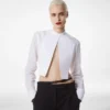 Chemise courte en voile de coton Chemise courte en voile de coton