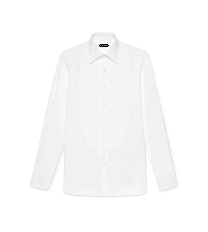 Chemise de soirée classique en popeline
