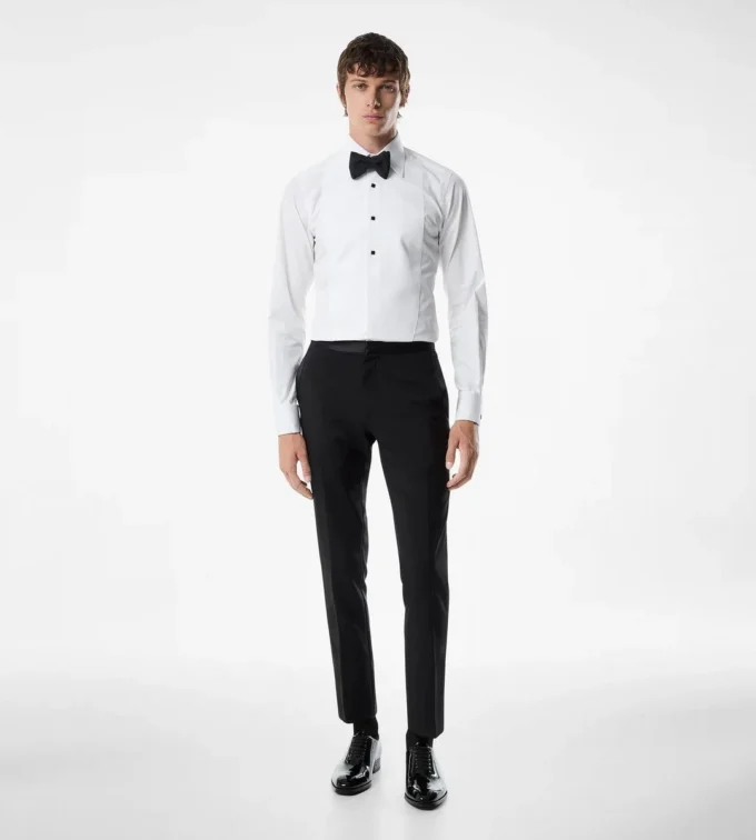 Chemise de soirée slim fit en popeline
