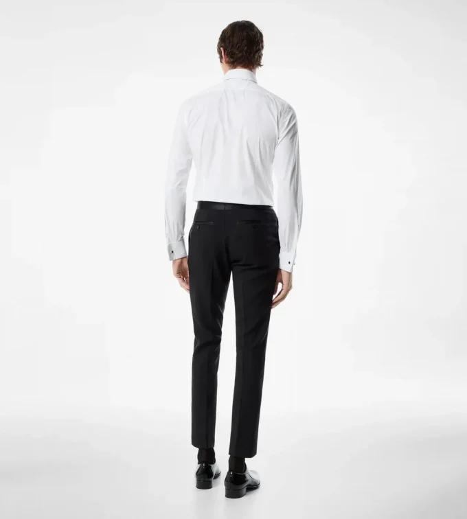 Chemise de soirée slim fit en popeline