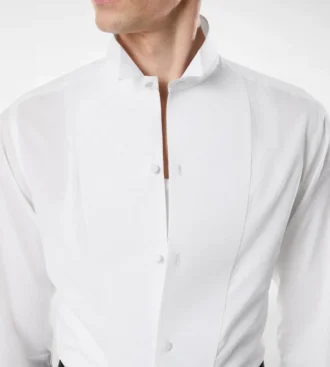Chemise de soirée slim fit en voile cocktail