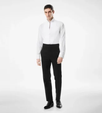 Chemise de soirée slim fit en voile cocktail