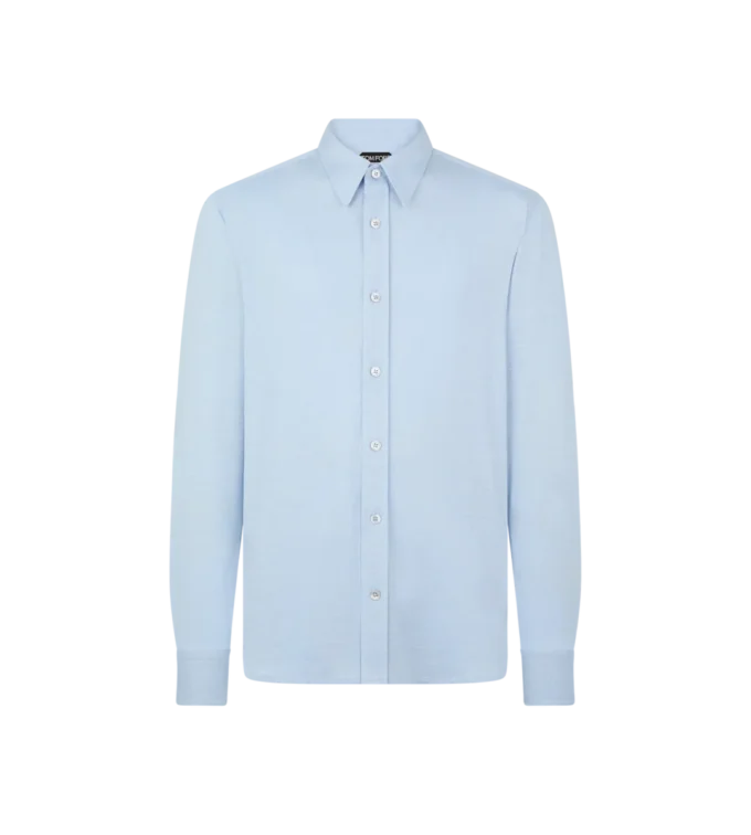 Chemise en coton et soie mélangés