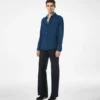 Chemise en coton indigo