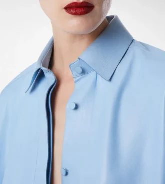 Chemise en cuir français plongé