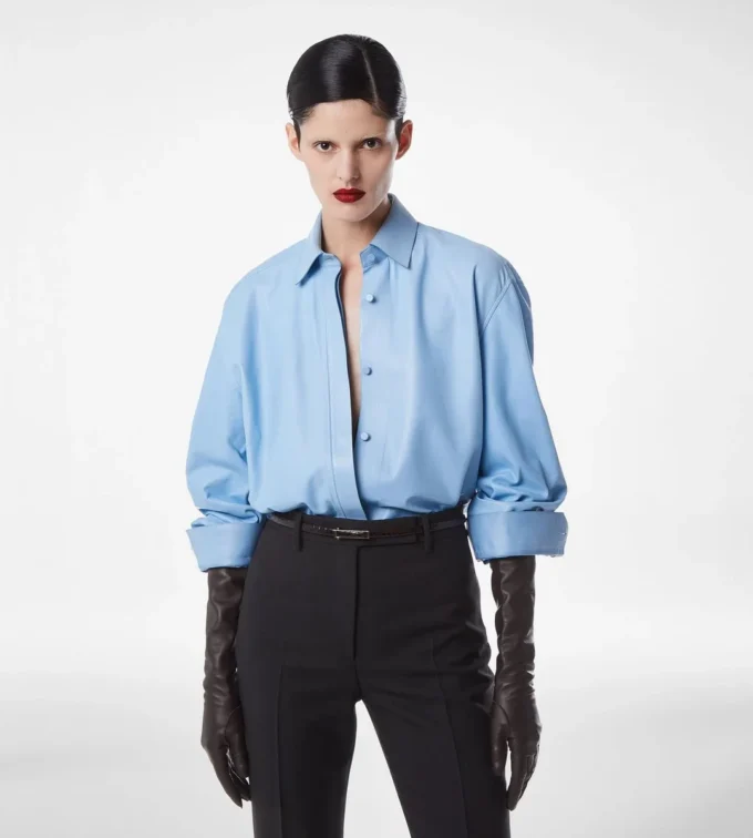 Chemise en cuir français plongé Chemise en cuir français plongé