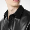 Chemise en cuir nappa plongé souple Chemise en cuir nappa plongé souple