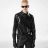 Chemise en cuir nappa plongé souple Chemise en cuir nappa plongé souple