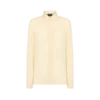 Chemise en georgette de soie lavée avec logo TF brodé ton sur ton Chemise en georgette de soie lavée avec logo TF brodé ton sur ton