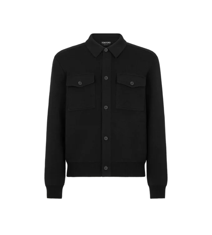 Chemise en laine et cachemire double face Chemise en laine et cachemire double face