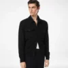Chemise en laine et cachemire double face Chemise en laine et cachemire double face