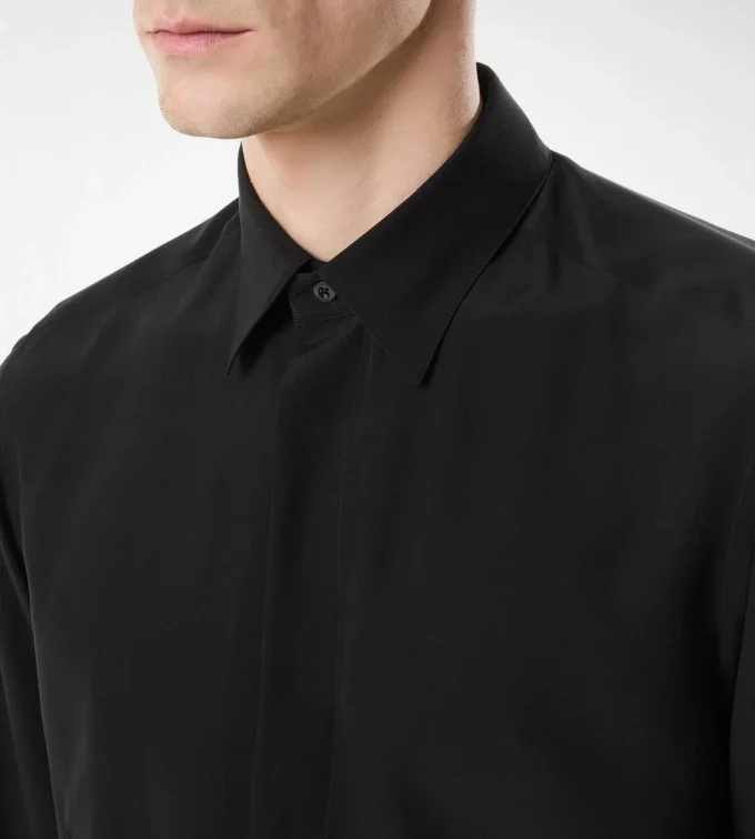 Chemise fluide en charmeuse