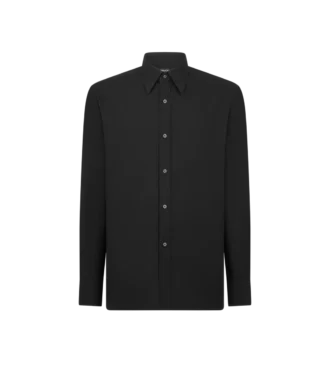 Chemise fluide en coton et cachemire