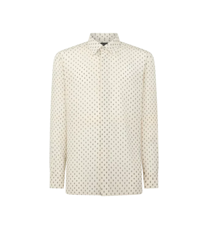 Chemise fluide en crêpe de Chine à imprimé cachemire Chemise fluide en crêpe de Chine à imprimé cachemire
