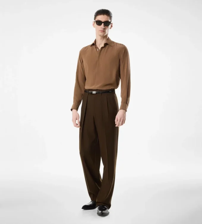 Chemise fluide en soie