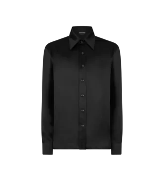Chemise fluide en soie charmeuse