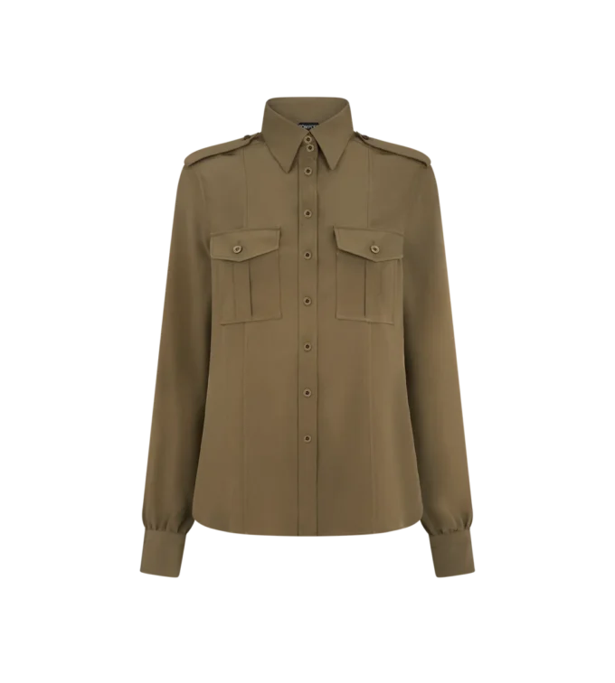 Chemise militaire avec poches avant Chemise militaire avec poches avant