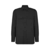 Chemise militaire en coton et soie