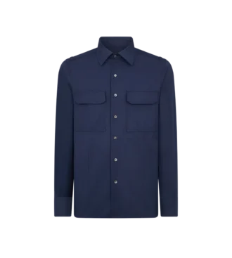 Chemise militaire en coton sergé