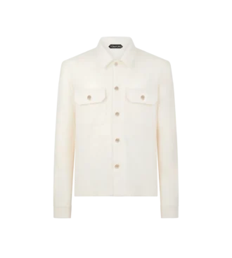 Chemise à poche poitrine en cachemire