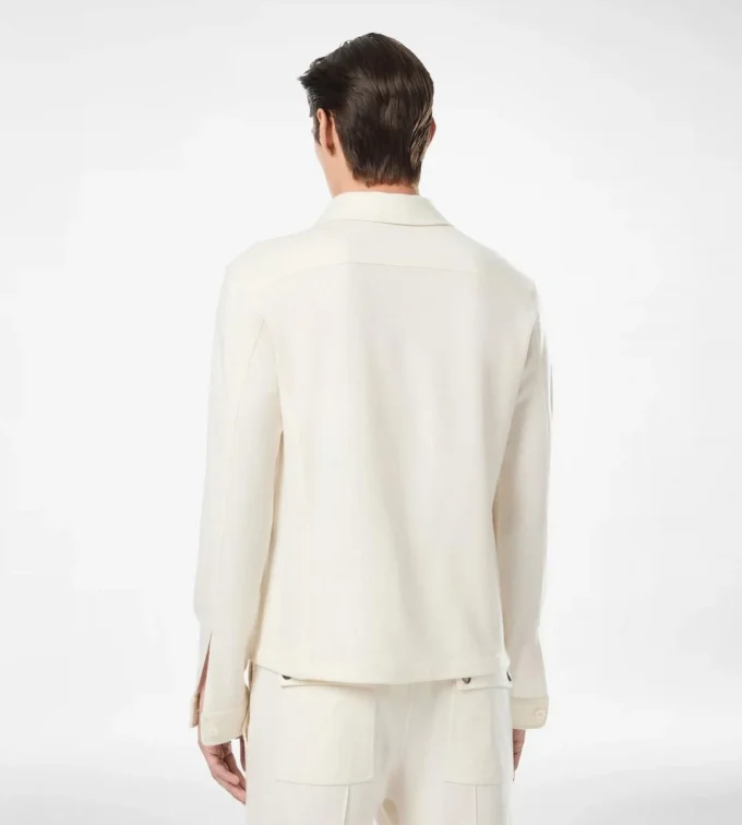 Chemise à poche poitrine en cachemire