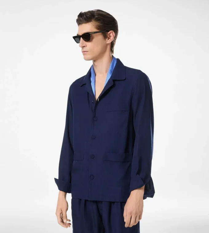 Chemise pyjama légère en Lyocell Chemise pyjama légère en Lyocell