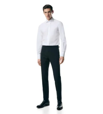 Chemise slim en popeline