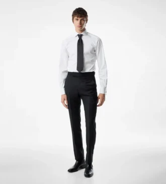 Chemise slim en popeline