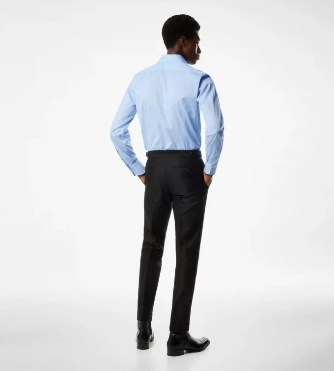 Chemise slim en popeline