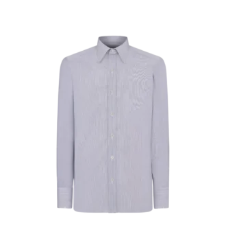 Chemise slim à fines rayures